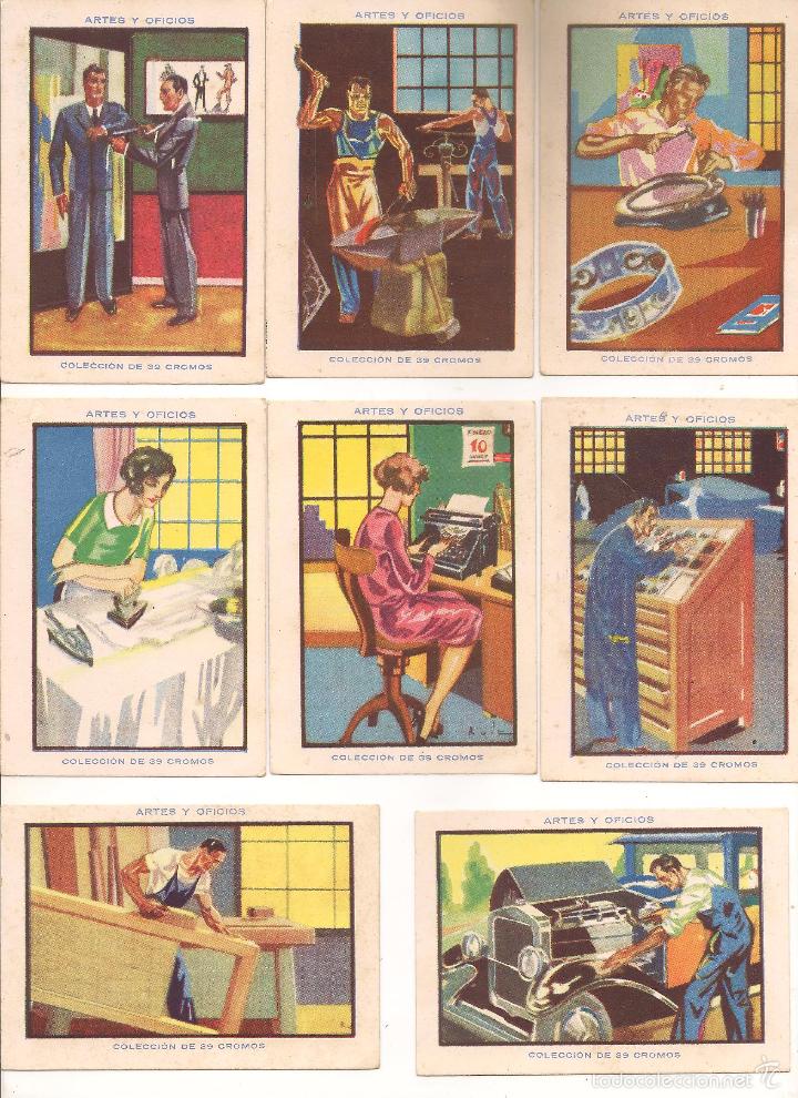 Colecionismo Cadernetas: RARA COLECCI&Oacute;N COMPLETA 39 CROMOS. ARTES Y OFICIOS.CHOCOLATES AMATLLER. A&Ntilde;OS TREINTA