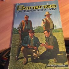 Coleccionismo Álbumes: BONANZA LOS HEROES DE LA T.V. CON 182 CROMOS DE 186 (FHER 1963) (COIB22)