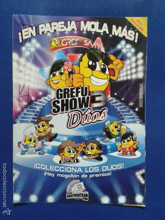 Collectable Incomplete Albums: ALBUM VACIO DE GREFUSA GREFU SHOW 3 DUOS