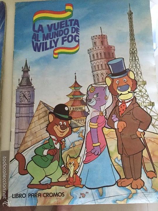 Coleccionismo &Aacute;lbumes: la vuelta al mundo de willy fog album con 77 cromos buen estado