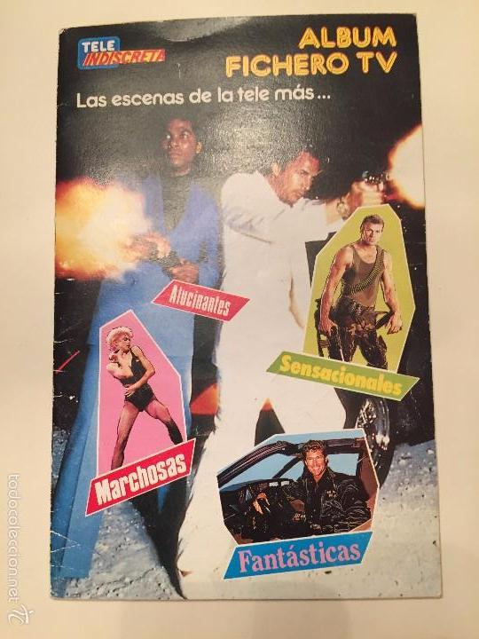 Collectable Incomplete Albums: album fichero tv tele indiscreta con 60 cromos se venden sueltos