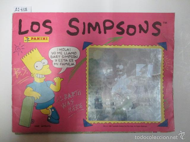 Coleccionismo &aacute;lbumes: &Aacute;LBUM DE CROMOS LOS SIMPSONS - Foto 1