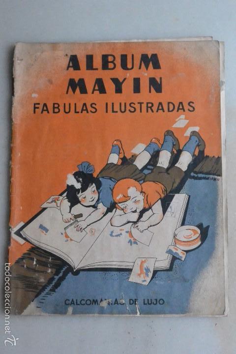 Collectable Incomplete Albums: ALBUM VACIO CALCOMANIAS MAYIN FABULAS ILUSTRADAS