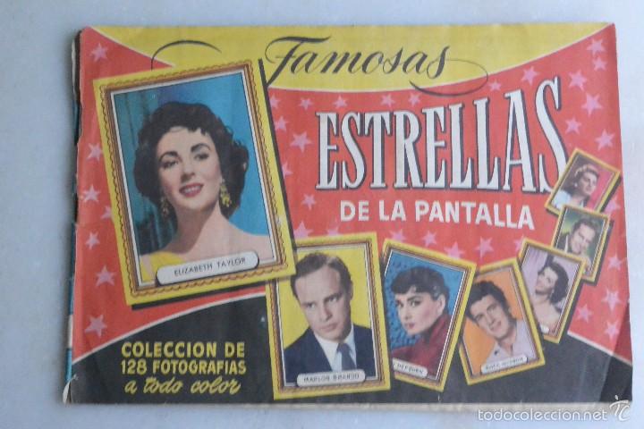 Collectable Incomplete Albums: ALBUM CROMOS FAMOSAS ESTRELLAS DE LA PANTALLA