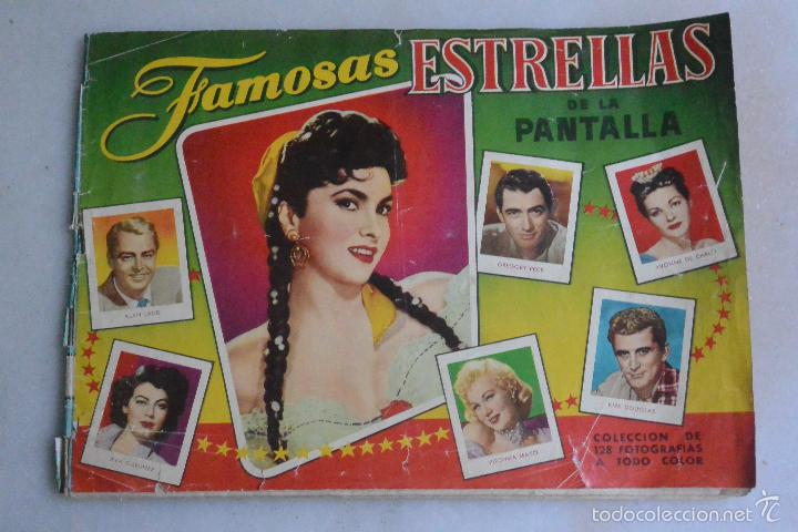 Collectable Incomplete Albums: ALBUM CROMOS FAMOSAS ESTRELLAS DE LA PANTALLA