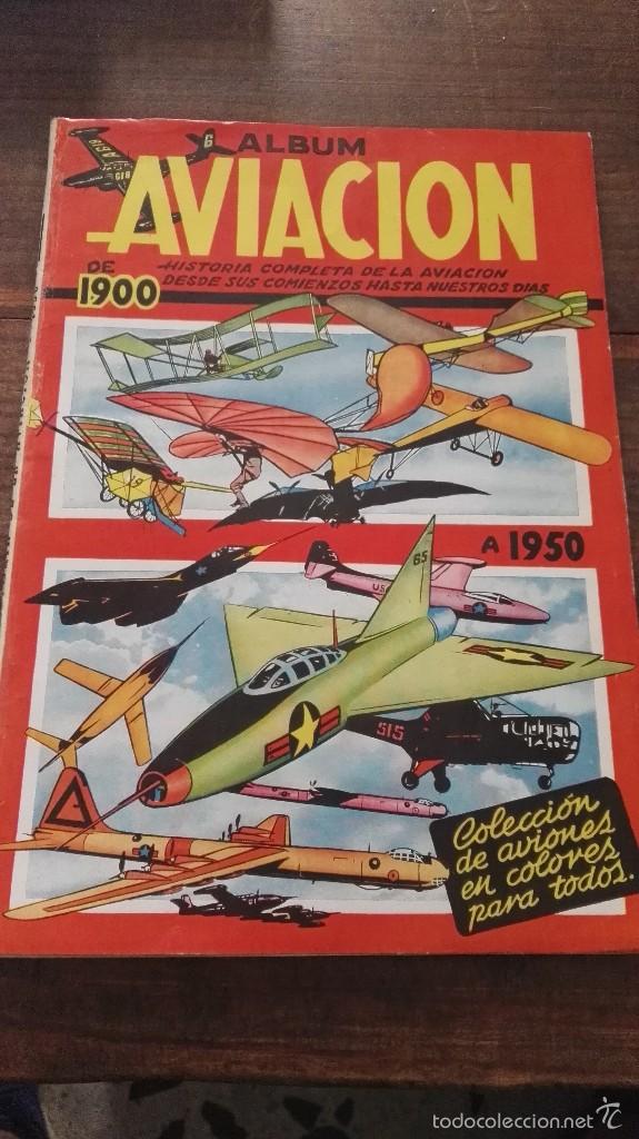 Collectable Incomplete Albums: ANTIGUO ALBUM CROMOS HISTORIA DE LA AVIACI&Oacute;N CON 46 CROMOS- COLECCIONISTAS!!!