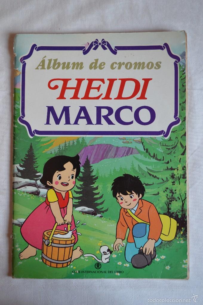 Collectable Incomplete Albums: &Aacute;lbum de cromos Heidi Marco. Club internacional del libro. romanjuguetesymas.