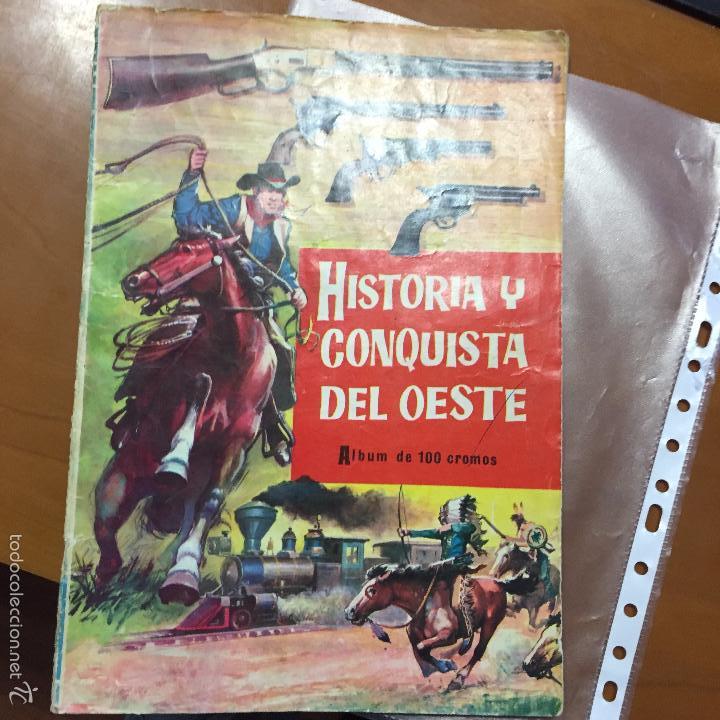 Collectable Incomplete Albums: HISTORIA Y CONQUISTA DEL OESTE ALBUM CON 77 CROMOS SE VENDEN SUELTOS