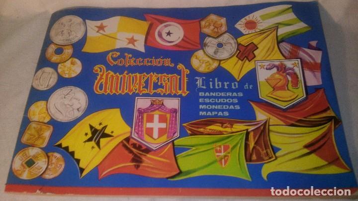 Collectable Incomplete Albums: COLECCION UNIVERSAL - ALBUM DE BANDERAS ESCUDOS MONEDAS Y MAPAS - TODAS LAS PAG. FOTOGRAFIADAS