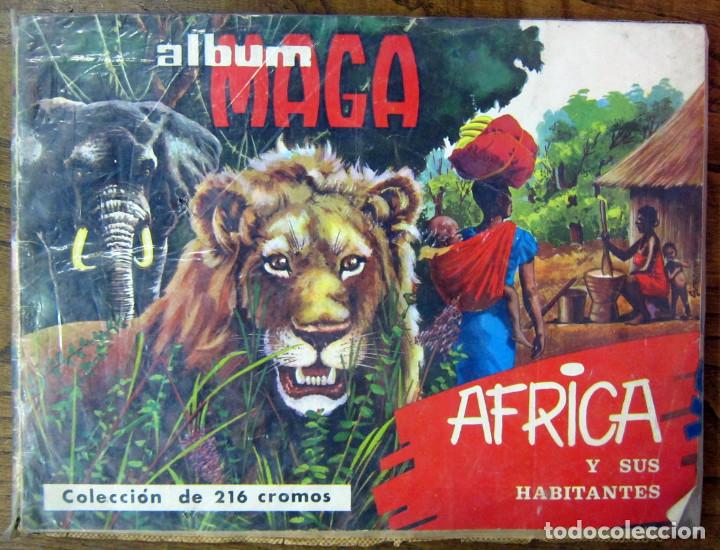 Collezionismo Album: ALBUM - AFRICA Y SUS HABITANTES - MAGA 1965 - INCOMPLETO (CON 213 DE 216 CROMOS) - VER FOTOS -