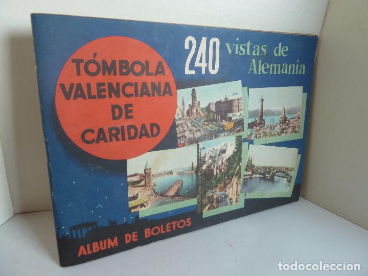 Collezionismo Album: T&Oacute;MBOLA VALENCIANA DE CARIDAD. &Aacute;LBUM BOLETOS. 240 VISTAS DE ALEMANIA. INCOMPLETO, CASI VAC&Iacute;O