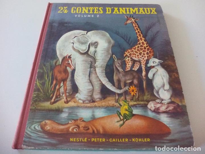 Collezionismo Album: 24 Contes D'animaux Volume 2. Nestl&eacute;-Peter- Cailler-Kohler. 1957. Album de cromos. Falta 5 cromo.