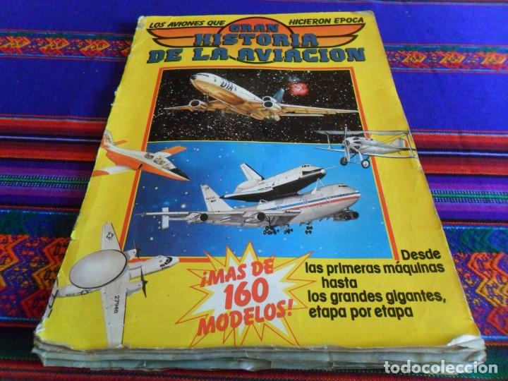 Collezionismo Album: GRAN HISTORIA DE LA AVIACI&Oacute;N INCOMPLETO FALTAN 38 DE 192 CROMOS. SARPE 1985.