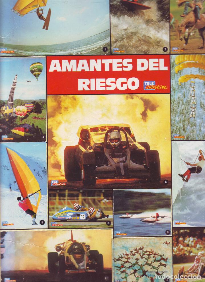Colecionismo Cadernetas: AMANTES DEL RIESGO.TELE INDISCRETA.ALBUM CON 114 CROMOS.ESTADO VER FOTOS.MUY ECONOMICO