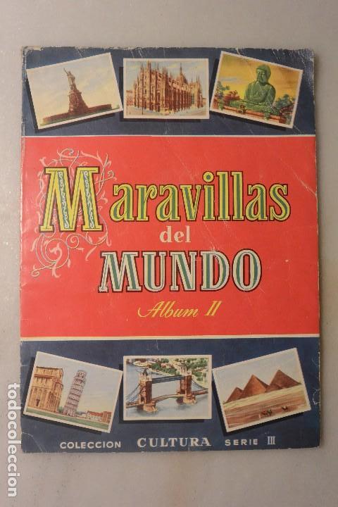 Collectionnisme Albums: ALBUM CROMOS INCOMPLETO MARAVILLAS DEL MUNDO II