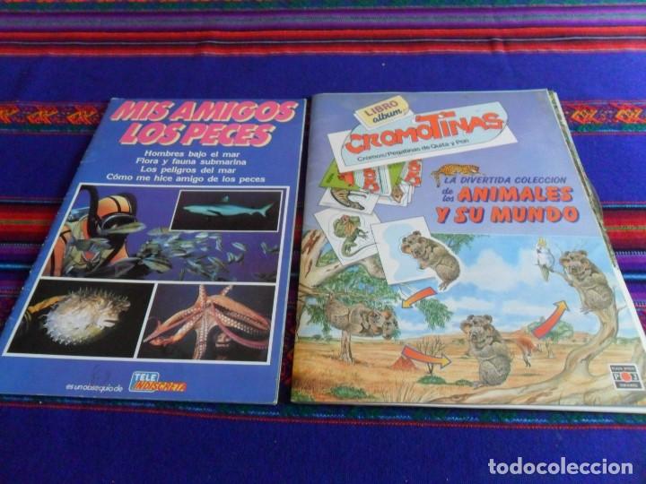 Collectionnisme Albums: CROMOTINAS LA DIVERTIDA COLECCI&Oacute;N DE LOS ANIMALES Y SU MUNDO Y MIS AMIGOS LOS PECES INCOMPLETO.