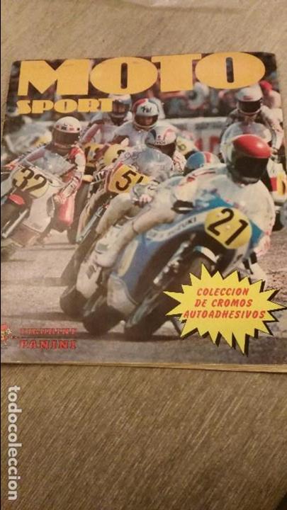 Coleccionismo &aacute;lbumes: MOTO SPORT- recuerda a falta de solo cuatro cromos