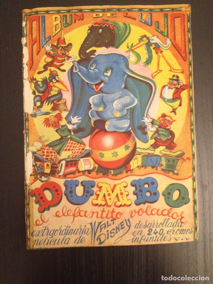 Collectionnisme Albums: ALBUM DUMBO.el elefantito volador. 1962. Solo las tapas, p&oacute;ster central y vale