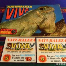 Coleccionismo Álbumes: NATURALEZA VIVA VACÍO CON DOS VALE DESCUENTO. ED. ESTE AÑOS 70, MUY BUEN ESTADO.. Lote 74403327