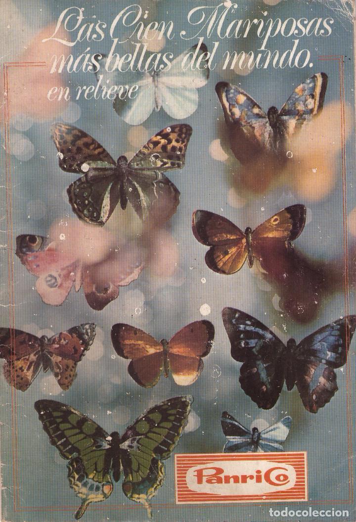 Collezionismo Album: Album Las cien mariposas mas bellas del mundo; Panrico - Contiene 9 cromos