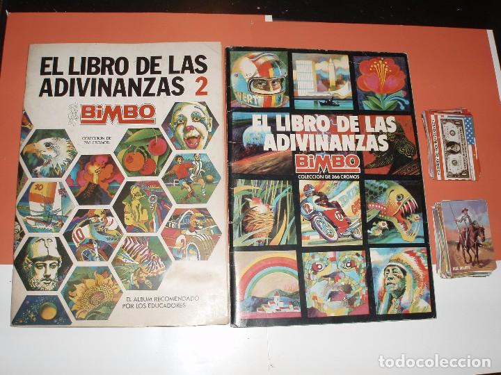 Collectionnisme Albums: ALBUM EL LIBRO DE LAS ADIVINANZAS Y 2 MAS CROMOS BIMBO