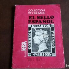 Coleccionismo Álbumes: ÁLBUM DE CROMOS EL SELLO ESPAÑOL 1967 - 1971 INCOMPLETO. Lote 79594325