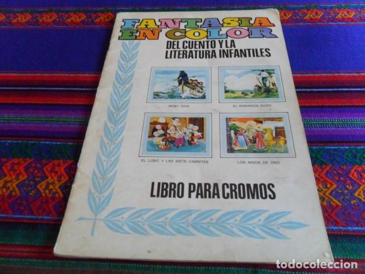 Colecionismo Cadernetas: FANTAS&Iacute;A EN COLOR DEL CUENTO Y LA LITERATURA INFANTILES  INCOMPLETO FALTAN 105 CROMOS. COLED 1973.
