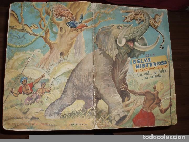 Collectable Incomplete Albums: ALBUM VACIO DE LA SELVA MISTERIOSA A LOS ABISMOS DEL MAR.MAL ESTADO,ROTO,FHER