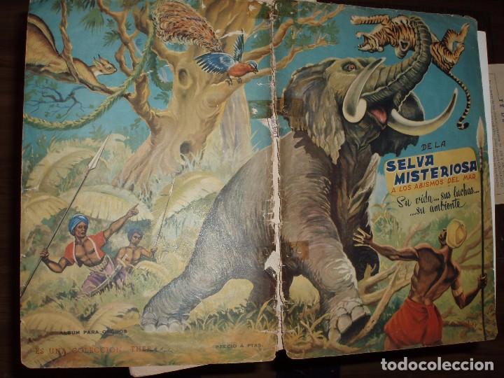 Collectable Incomplete Albums: ALBUM VACIO DE LA SELVA MISTERIOSA A LOS ABISMOS DEL MAR.MAL ESTADO,ROTO,FHER