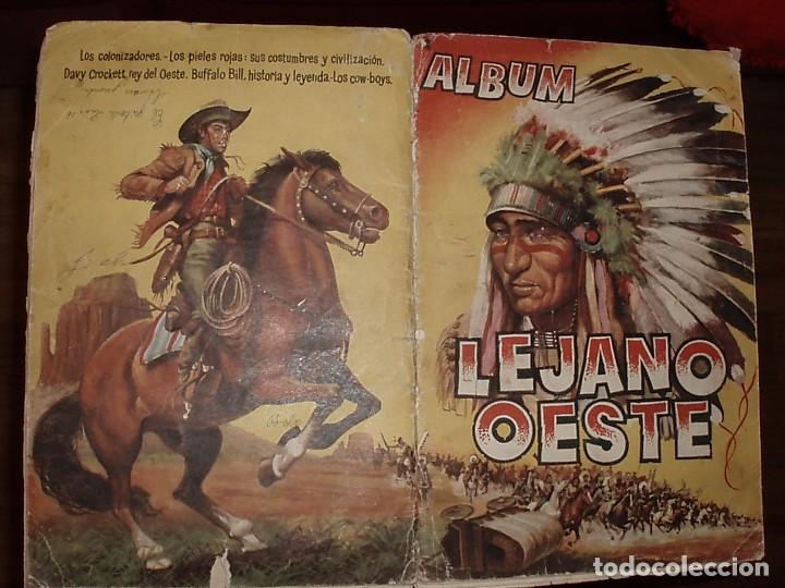 Collectionnisme Albums: ALBUM LEJANO OESTE,MAL ESTADO,ROTURAS,CON 167 CROMOS PARA RECUPERAR
