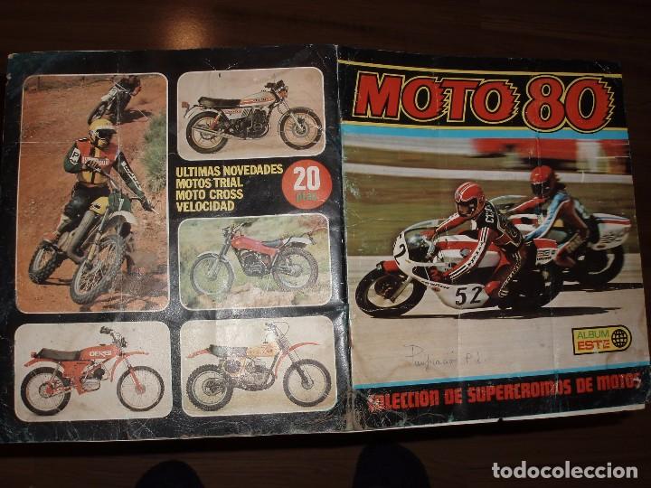 Collezionismo Album: ALBUM LA MOTO 80,EDICIONES ESTE,VACIO ,MAL ESTADO