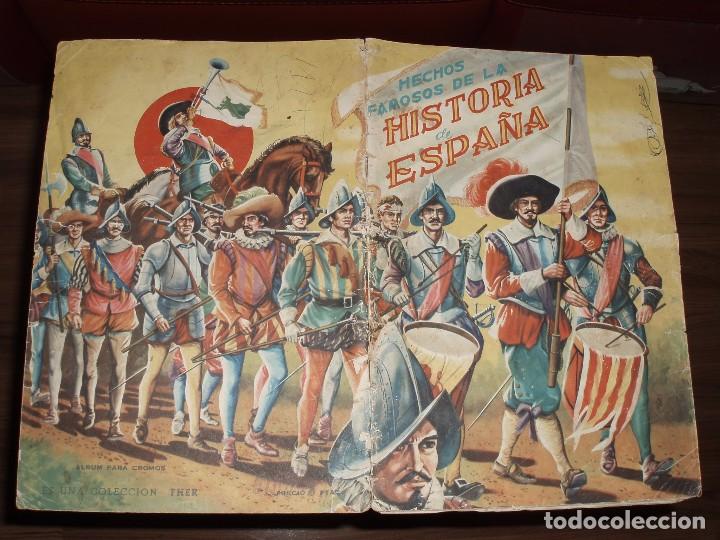 Collectable Incomplete Albums: ALBUM VACIO HECHOS FAMOSOS DE LA HISTORIA DE ESPA&Ntilde;A ,FHER ,EN MAL ESTADO