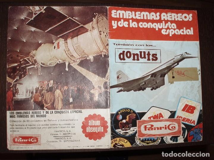 Collectionnisme Albums: ALBUM EMBLEMAS AEREOS Y DE LA CONQUISTA ESPACIAL ,PANRICO CON 3 CROMOS