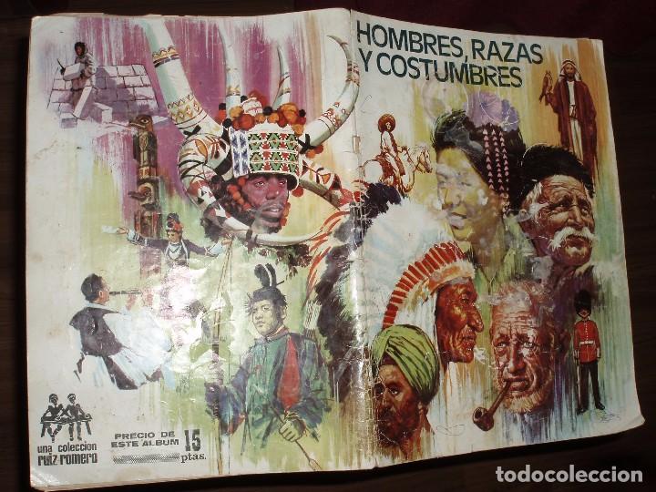 Collectionnisme Albums: ALBUM VACIO HOMBRES RAZAS Y COSTUMBRES,RUIZ ROMERO EN MAL ESTADO