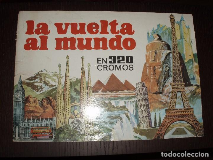 Coleccionismo &Aacute;lbumes: TAPA FRONTAL DEL  ALBUM LA VUELTA AL MUNDO EN 320 CROMOS,BRUGUERA