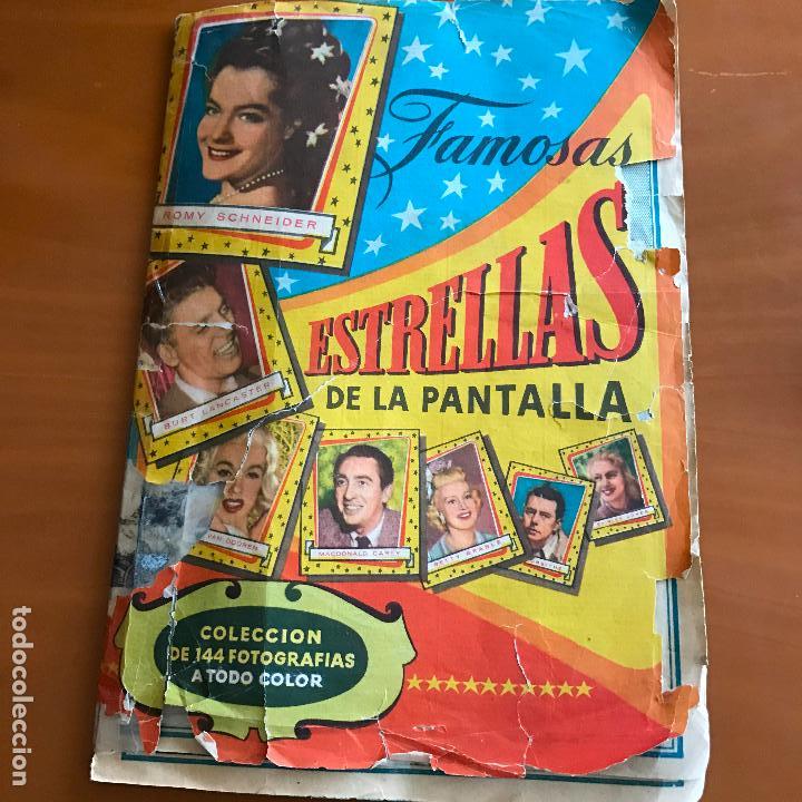 Collezionismo Album: famosas estrellas de la pantalla bruguera 144 cromos el album tiene 66 cromos