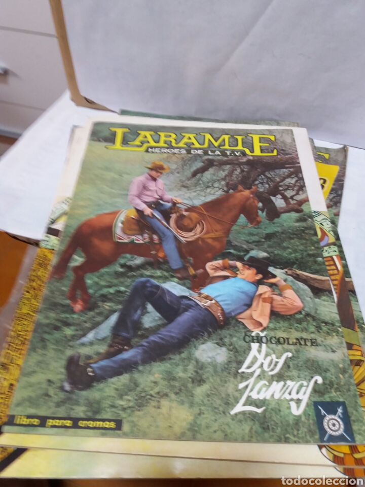 Collectionnisme Albums: album vacio cromos laramie chocolates dos lanzas