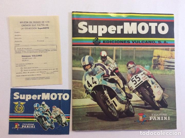 Collectable Incomplete Albums: &Aacute;LBUM SUPERMOTO + SOBRE VAC&Iacute;O + BOLET&Iacute;N PEDIDO