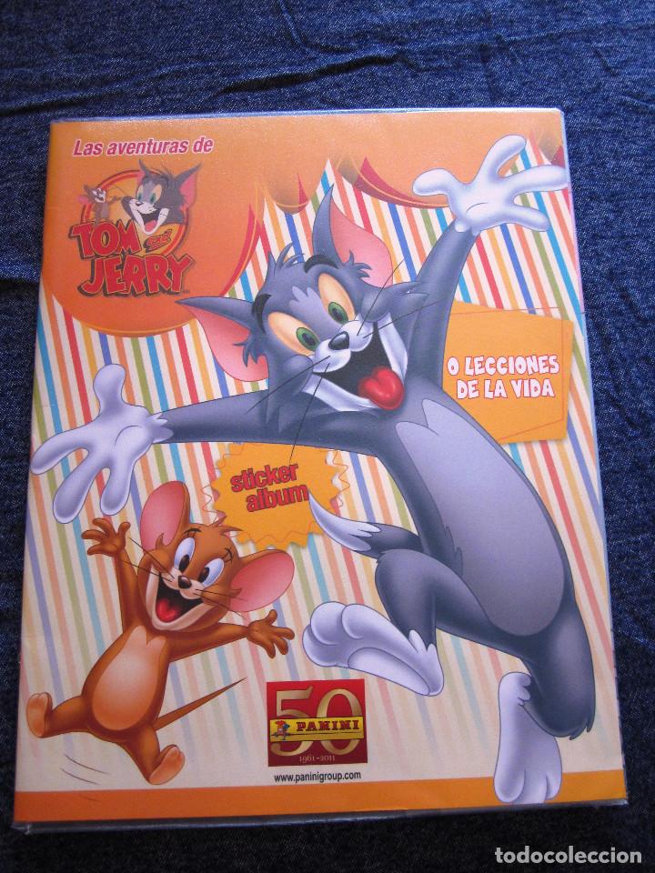 Colecionismo Cadernetas: ALBUM DE CROMOS LAS AVENTURAS DE TOM Y JERRY O LECCIONES DE VIDA. PANINI 2011. [FALTAN 51 DE 159]