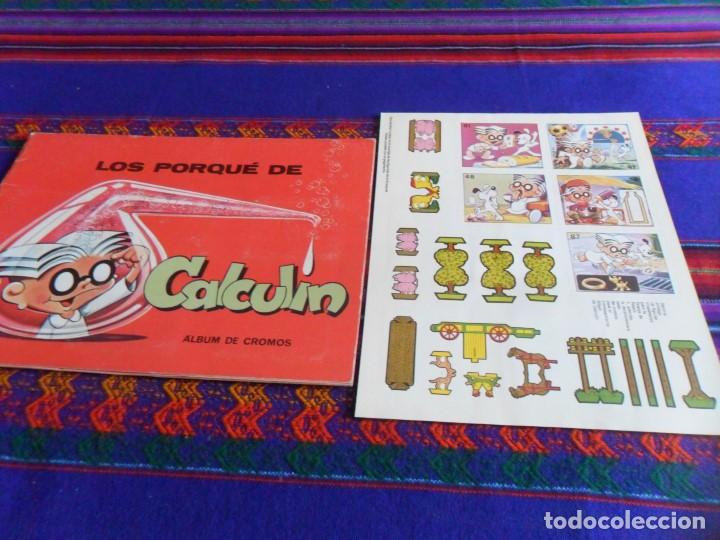 Colecionismo Cadernetas: CON HOJA DE CROMOS. LOS PORQU&Eacute; DE CALCUL&Iacute;N INCOMPLETO CON 39 DE 96 CROMOS. CON REGALOS.