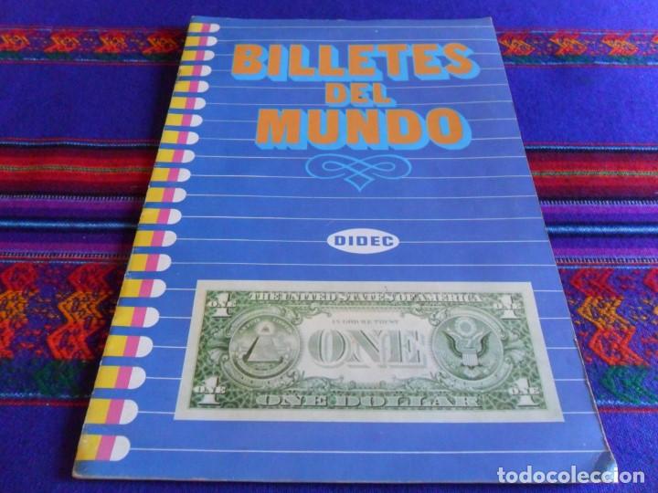 Collectionnisme Albums: BILLETES DEL MUNDO INCOMPLETO FALTAN 85 DE 225 CROMOS. DIDEC 1984. MUY BUEN ESTADO.