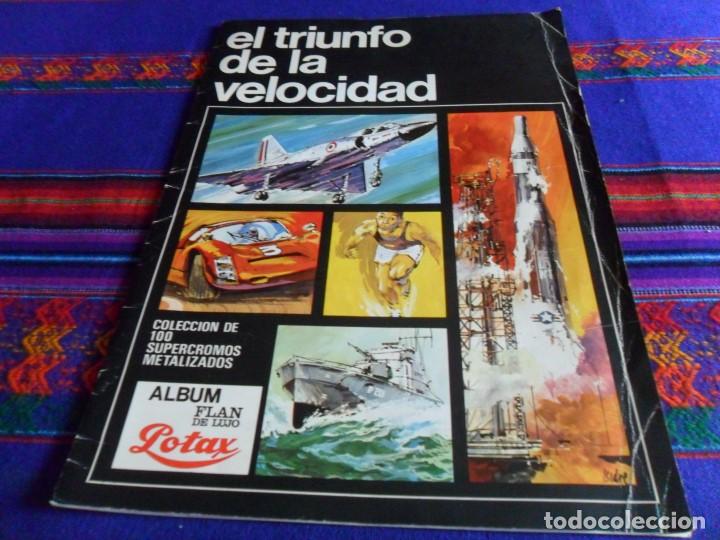 Collectable Incomplete Albums: EL TRIUNFO DE LA VELOCIDAD VAC&Iacute;O CON LOS CUPONES. FLAN DE LUJO POTAX 1969. RARO.