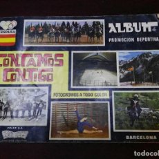 Coleccionismo Álbumes: ALBUM DE CROMOS CONTAMOS CONTIGO CON 62, TAMBIÉN SUELTOS