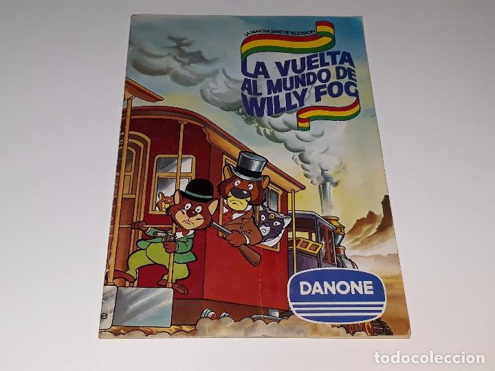 Coleccionismo &Aacute;lbumes: ANTIGUO ALBUM DE CROMOS LA VUELTA AL MUNDO EN 80 DIAS WILLY FOG DE DANONE A&Ntilde;OS 80