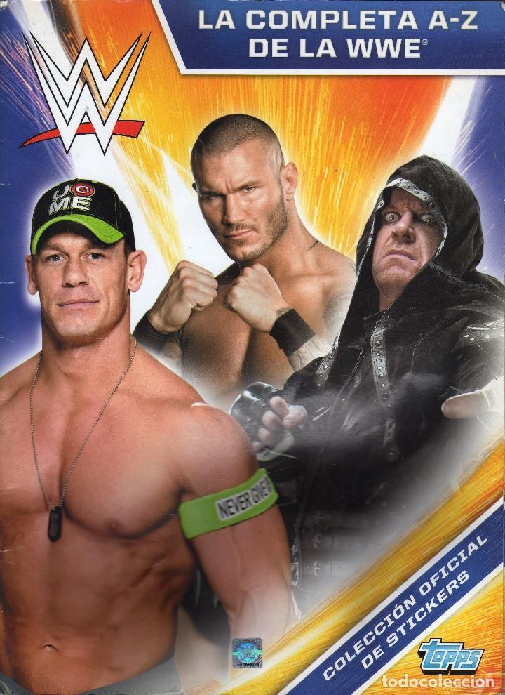 Coleccionismo &Aacute;lbumes: &Aacute;LBUM PROMOCIONAL DE ''LA COMPLETA A-Z DE LA WWE'' &middot; topps, 2015 &middot; SIN CROMOS