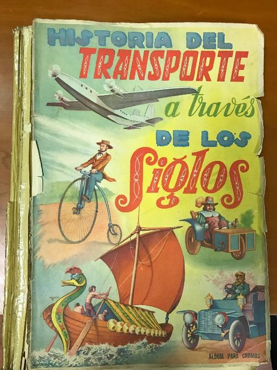 Coleccionismo &Aacute;lbumes: historia del transporte a traves de los siglos album con 223 cromos se venden sueltos