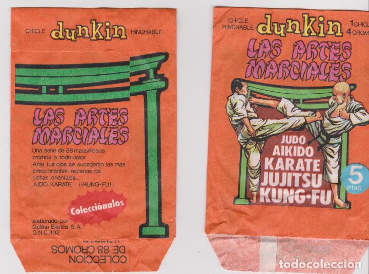 Coleccionismo &Aacute;lbumes: dunkin- artes marciales -- 2 sobres vacios