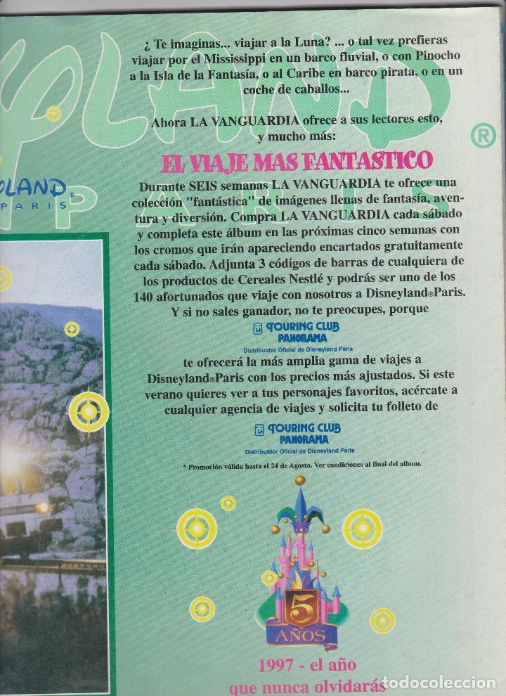 Coleccionismo &Aacute;lbumes: LA VANGUARDIA -- DISNEYLAND PARIS -- SOLO PARA APROVECHAR CROMOS