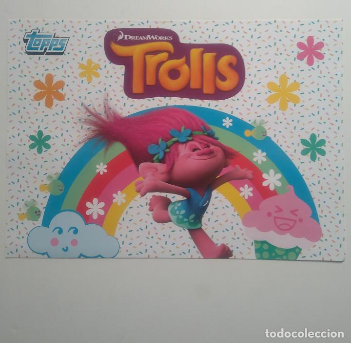 Collectionnisme Albums: poster trolls tops topps para cromos pegatinas pelicula sticker plancha