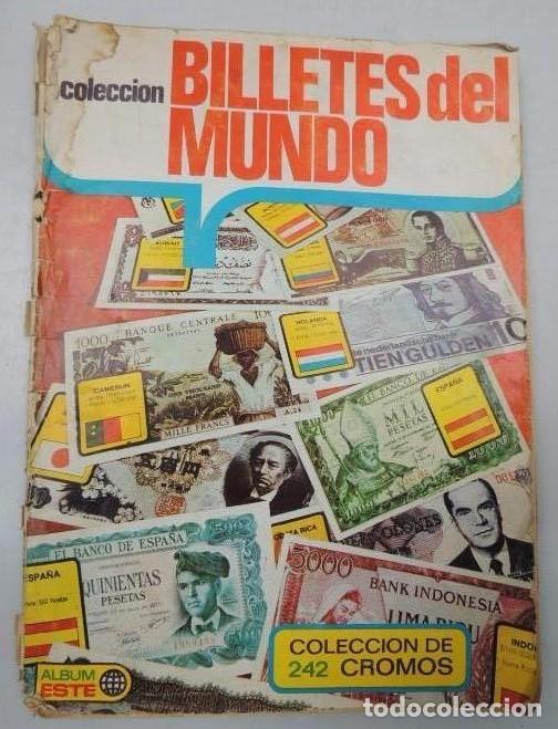 Collezionismo Album: Album de cromos BILLETES DEL MUNDO. A&Ntilde;O 74. INCOMPLETO.